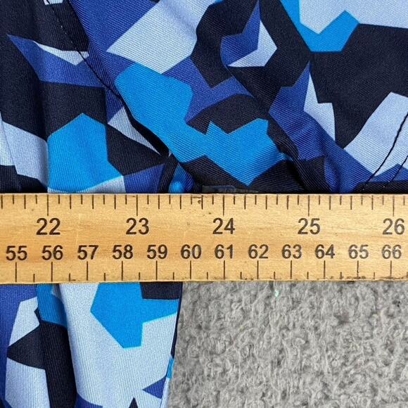 Maelreg Performance Golf Polo Stretch Shirt Men's XL Blue Abstract Geometric - Picture 6 of 9